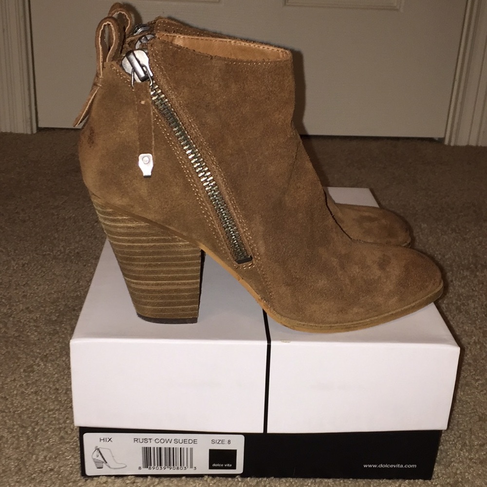 Dolce Vita suede booties size 8